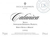 Calanica Rosso Nero d'Avola e Merlot 2009, Duca di Salaparuta (Italia)