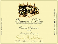 Barbera d'Alba Superiore Canova 2009, Ressia (Italy)