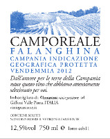 Camporeale Falanghina 2012, Lunarossa (Italy)