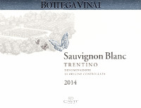 Trentino Sauvignon Blanc Bottega Vinai 2014, Cavit (Italia)