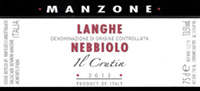 Langhe Nebbiolo Il Crutin 2013, Manzone Giovanni (Italia)