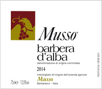 Barbera d'Alba 2014, Musso (Italy)