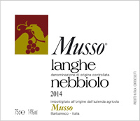 Langhe Nebbiolo 2014, Musso (Italia)