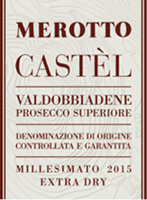 Valdobbiadene Prosecco Superiore Extra Dry Castèl 2015, Merotto (Italia)