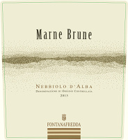 Nebbiolo d'Alba Marne Brune 2013, Fontanafredda (Italia)