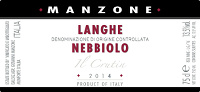 Langhe Nebbiolo Il Crutin 2014, Manzone Giovanni (Italia)
