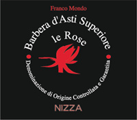 Barbera d'Asti Superiore Nizza Le Rose 2012, Franco Mondo (Italy)