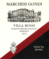 Chianti Rufina Riserva Villa Bossi 2012, Marchesi Gondi - Tenuta Bossi (Italia)