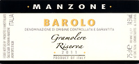 Barolo Riserva Gramolere 2011, Manzone Giovanni (Italia)