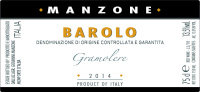Barolo Gramolere 2014, Manzone Giovanni (Italy)