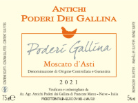 Moscato d'Asti Poderi Gallina 2021, Francone (Italy)