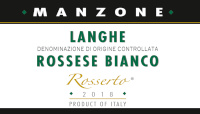 Langhe Rossese Bianco Rosserto 2018, Manzone Giovanni (Italy)