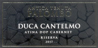 Atina Cabernet Riserva Duca Cantelmo 2017, Antica Tenuta Palombo (Italia)