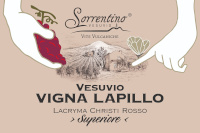 Vesuvio Lacryma Christi Superiore Rosso Vigna Lapillo 2018, Sorrentino (Italia)